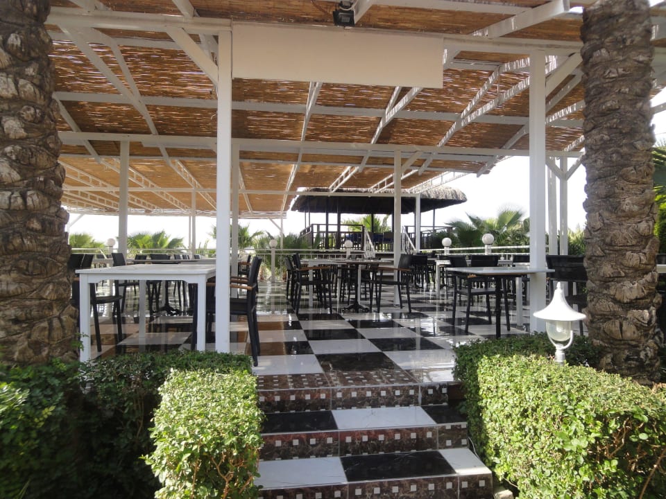 Mittagsrestaurant im Garten Hotel Delphin Diva
