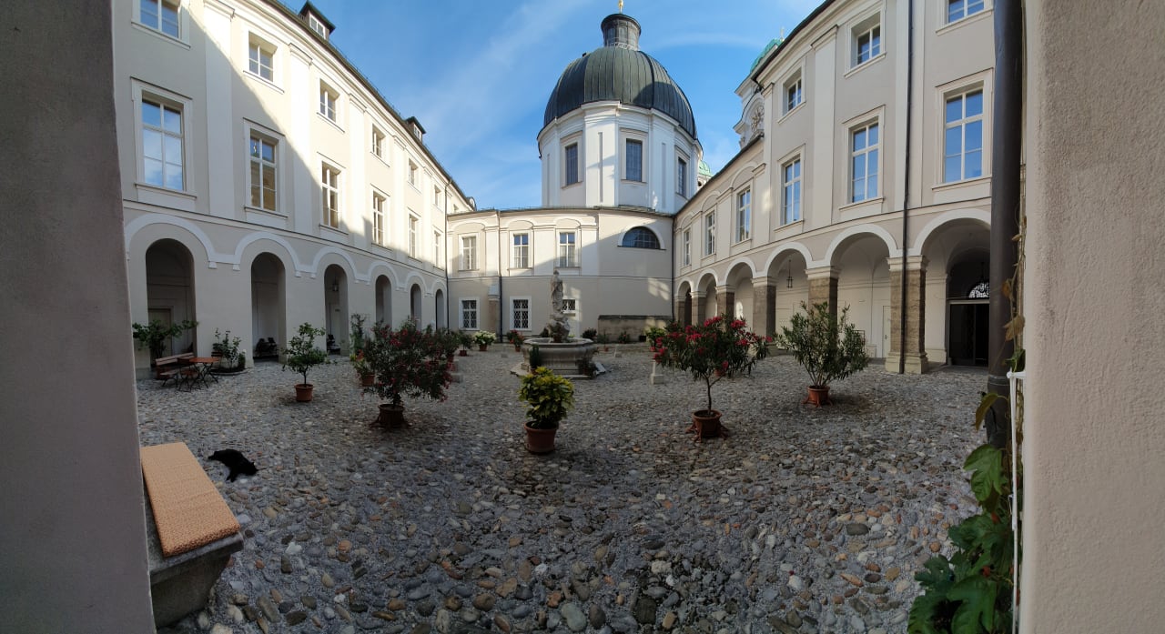 Gartenanlage Gästehaus im Priesterseminar Salzburg