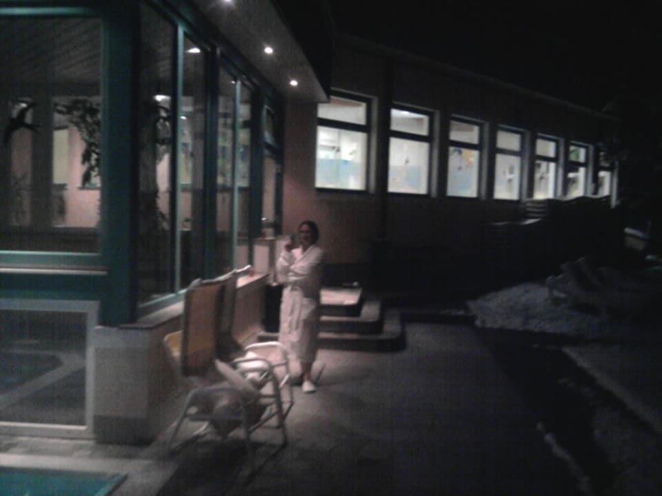 Rauchergarten beim Pool Dilly - Das Nationalpark Resort