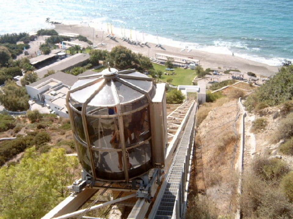 Der Aufzug zum Strand ROBINSON DAIDALOS