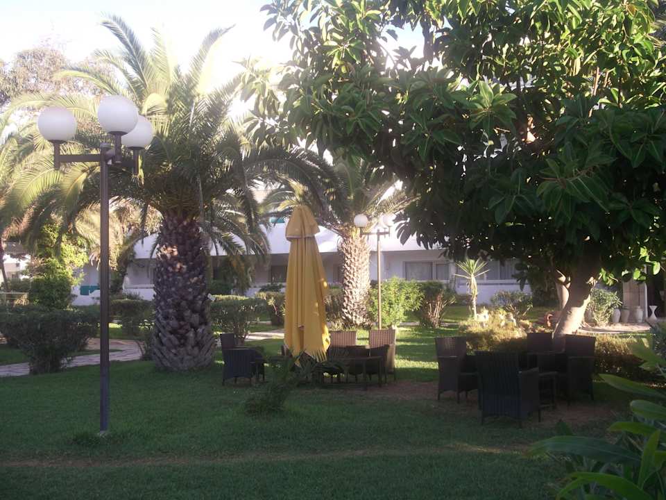 Relaxen in der Gartenanlage The Orangers Beach Resort and Bungalows