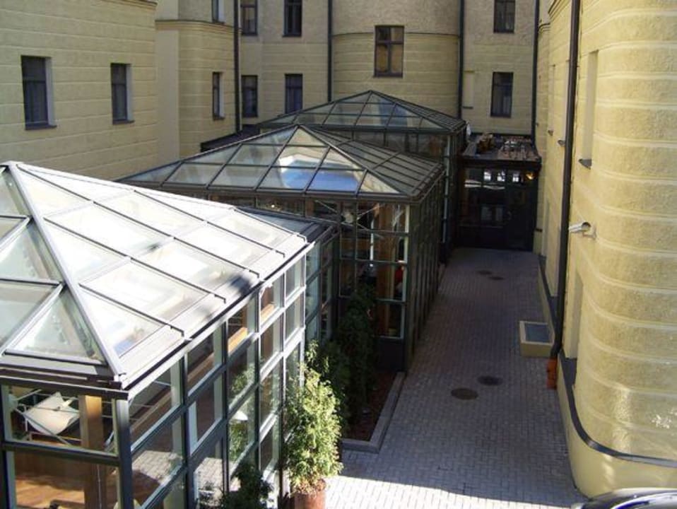 Innenhof Domina Inn Hestia Hotel Jugend