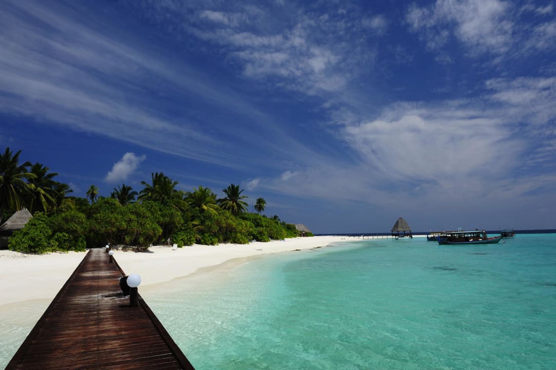 Angaga - Blick auf Lagune  Angaga Island Resort