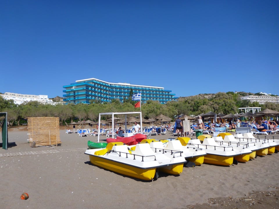 Hotel vom Strand aus Hotel Calypso Beach