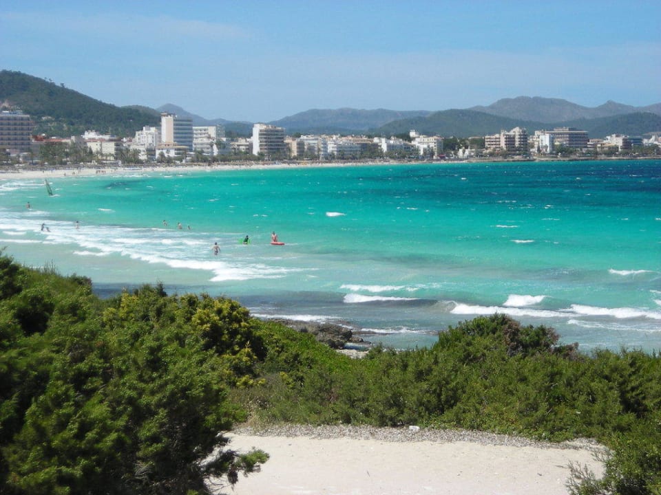 Blick in die Bucht vor dem Hotel Hipotels Bahia Grande