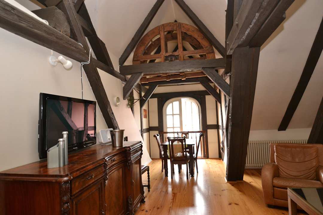 Essbereich Ferienwohnung Kolonialwarenspeicher