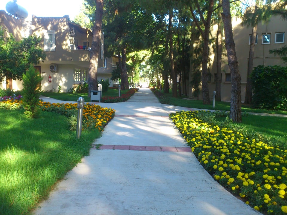 Die wunderschne Parkanlage Club Sidelya Hotel