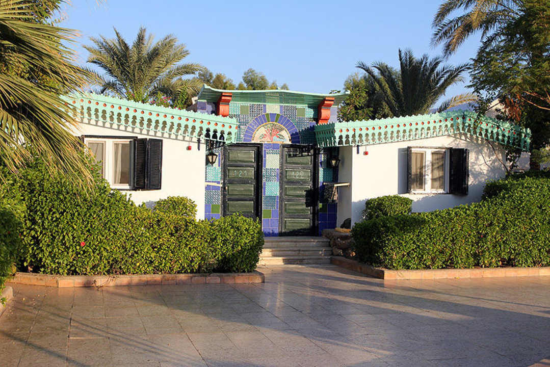 Bungalow von außen Ghazala Beach