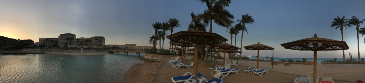 Panorama von der Insel aus Marriott Hurghada Beach Resort