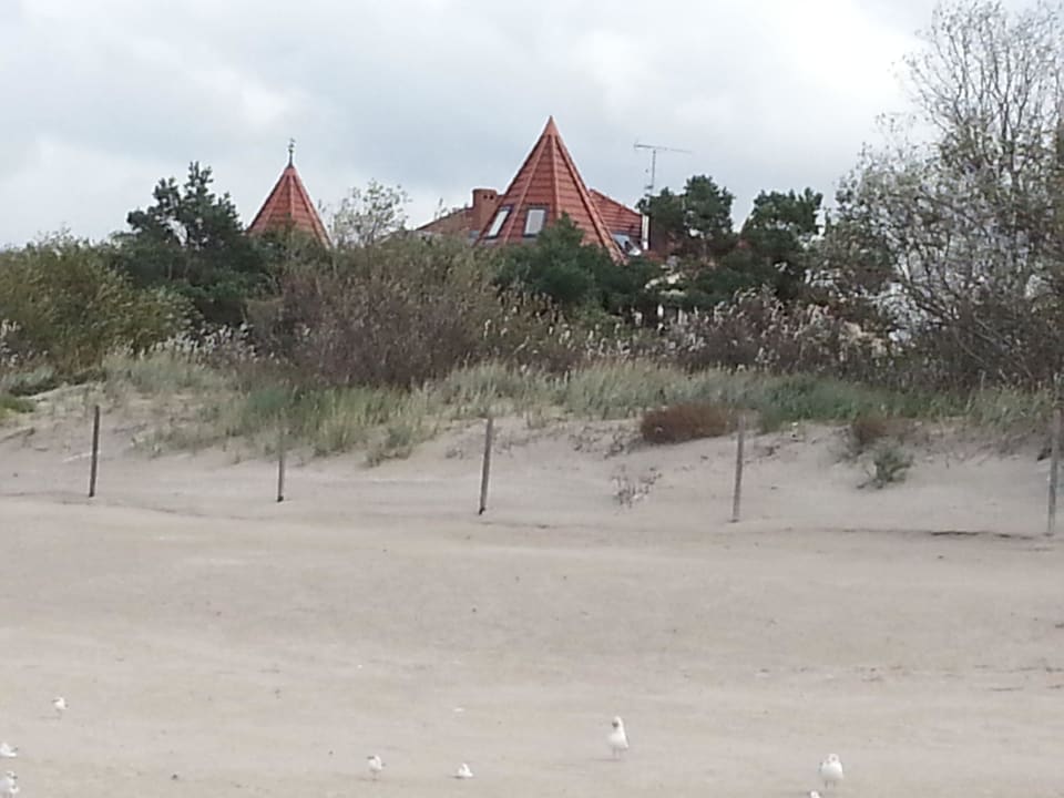 Strandblick auf das Hotel Villa del Mar