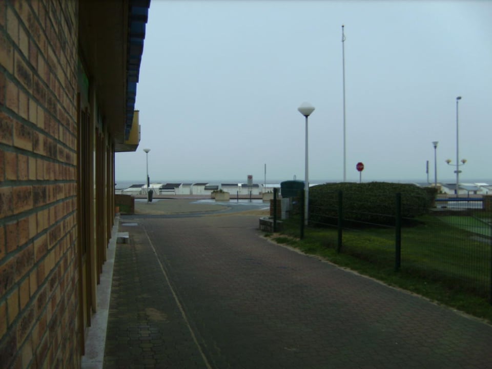 Ausblick Hoteleingang Hotel de la Plage