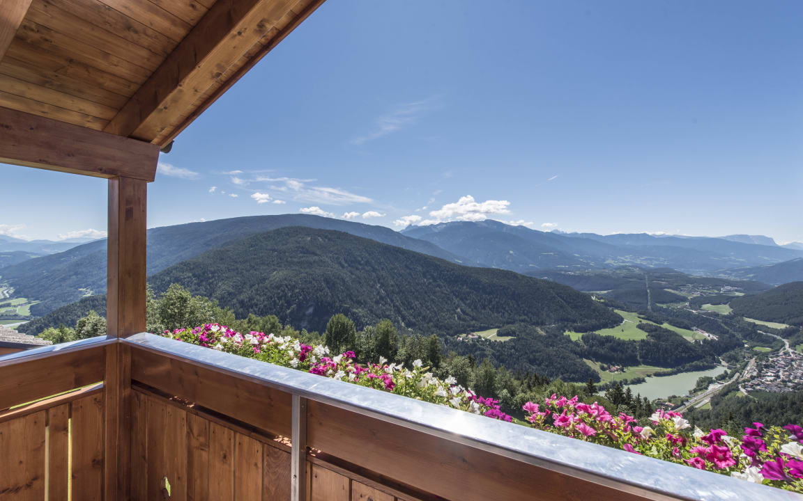 Ausblick vom Balkon Panorama Hotel Huberhof