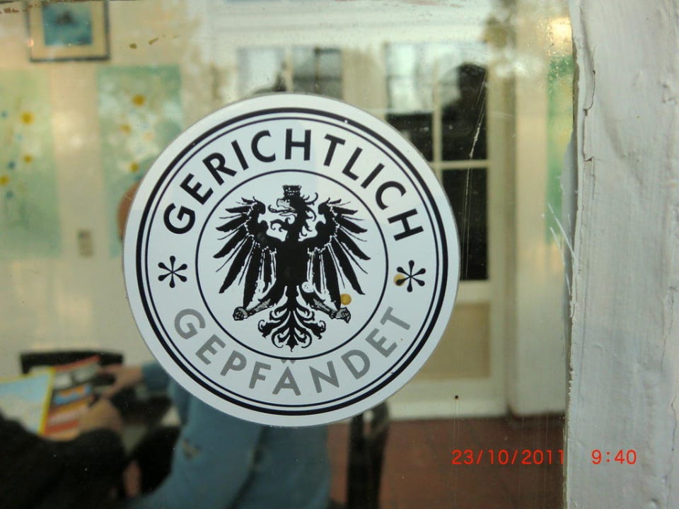 Schild Bikerhotel Das Gutshaus