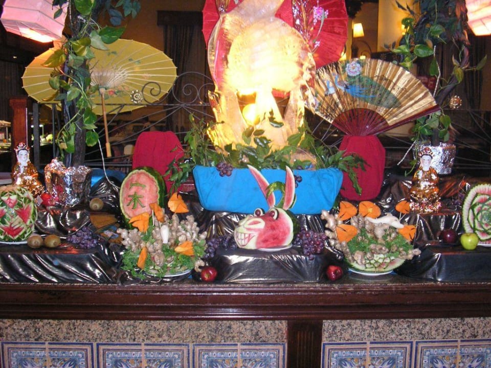 dekoration im speisesaal Hotel Riu Tequila