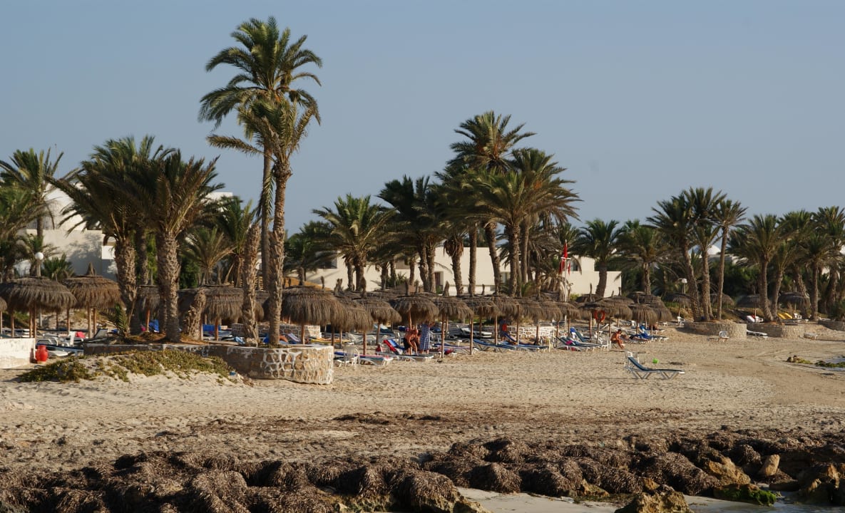 Vom Steg aus gesehen Hotel El Mouradi Djerba Menzel