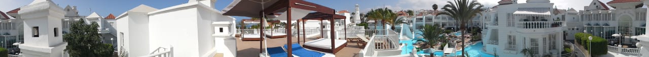 Rundblick oberer Pool Lagos de Fañabé Beach Resort