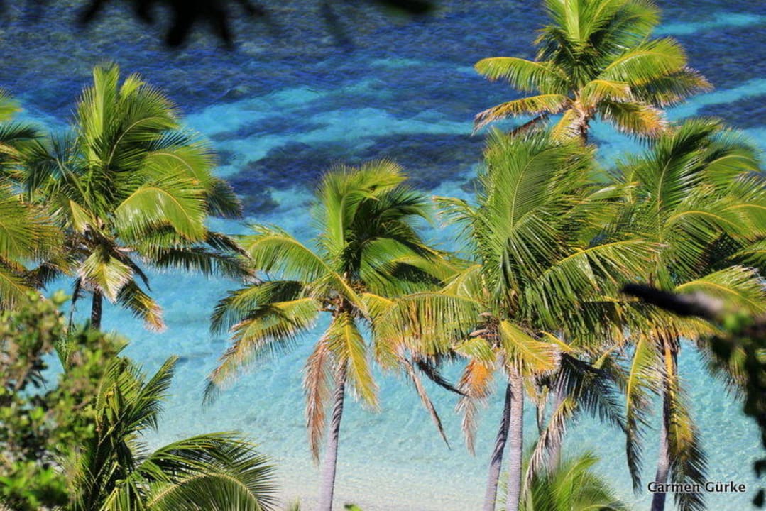 Ausblick vom Berggipfel Hotel Matamanoa Island Resort