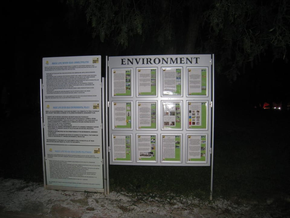 Informationstafel  Monachus Family Resort Sorgun