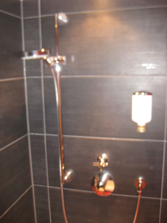 Die Dusche im Badezimmer Best Western Hotel Hohenzollern