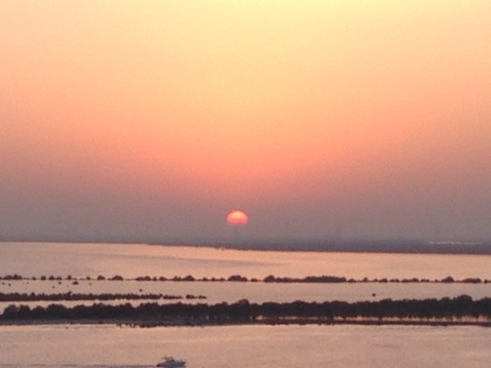 View from my balcony Crowne Plaza Hotel Yas Island