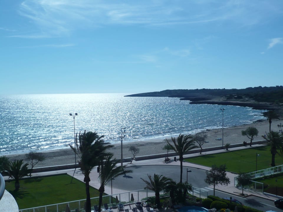 Ausblick vom Balkon Zimmer 411 Hipotels Hipocampo Playa