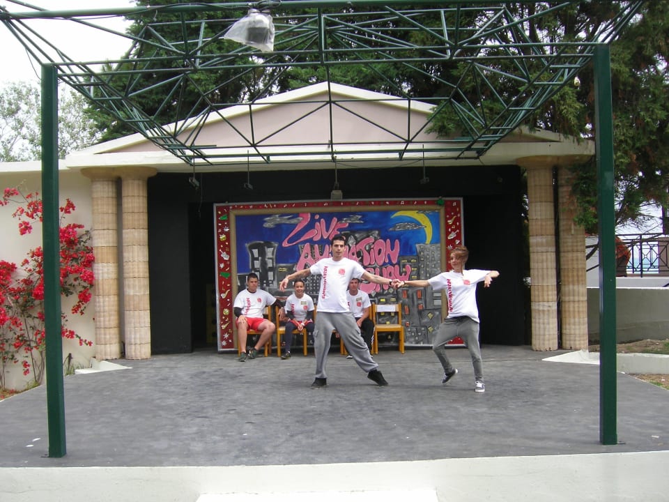 Animateure bei der Probe Hotel Calypso Beach