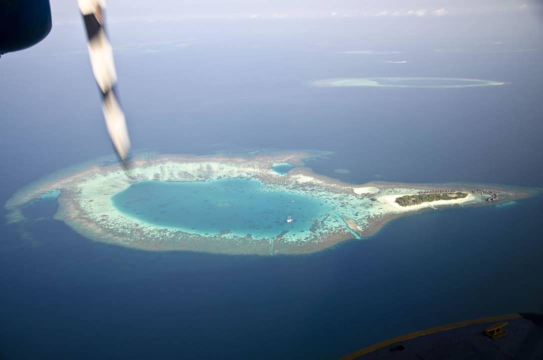 Aerial View Mirihi Mirihi Island Resort
