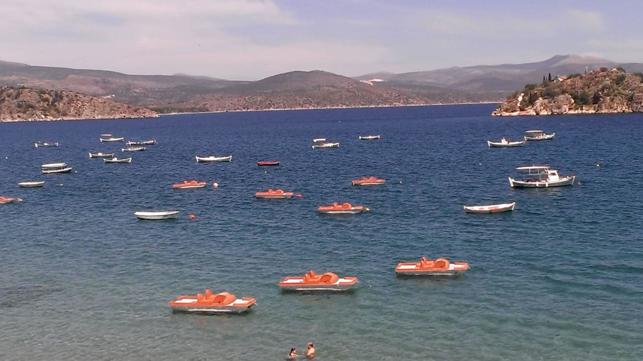 Blick auf´s Meer  Hotel Aris