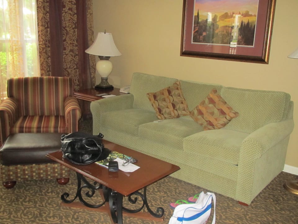 Schlafcouch im Wohnzimmer Hotel Hilton Grand Vacations Club on International Drive