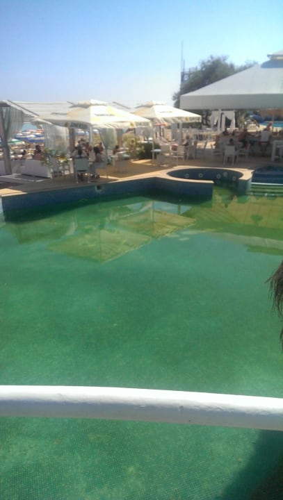 Der auf dem Bild angepriesene Pool am Strand Park Hotel Golden Beach