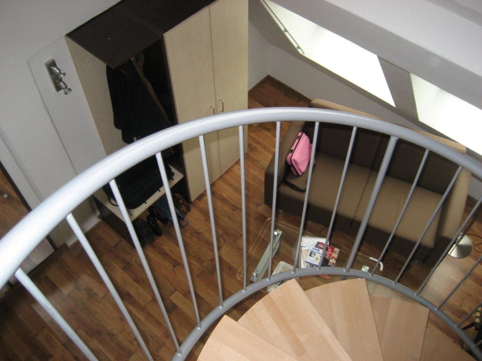 Blick von der oberen Etage Appartment Hotel im Kornspeicher