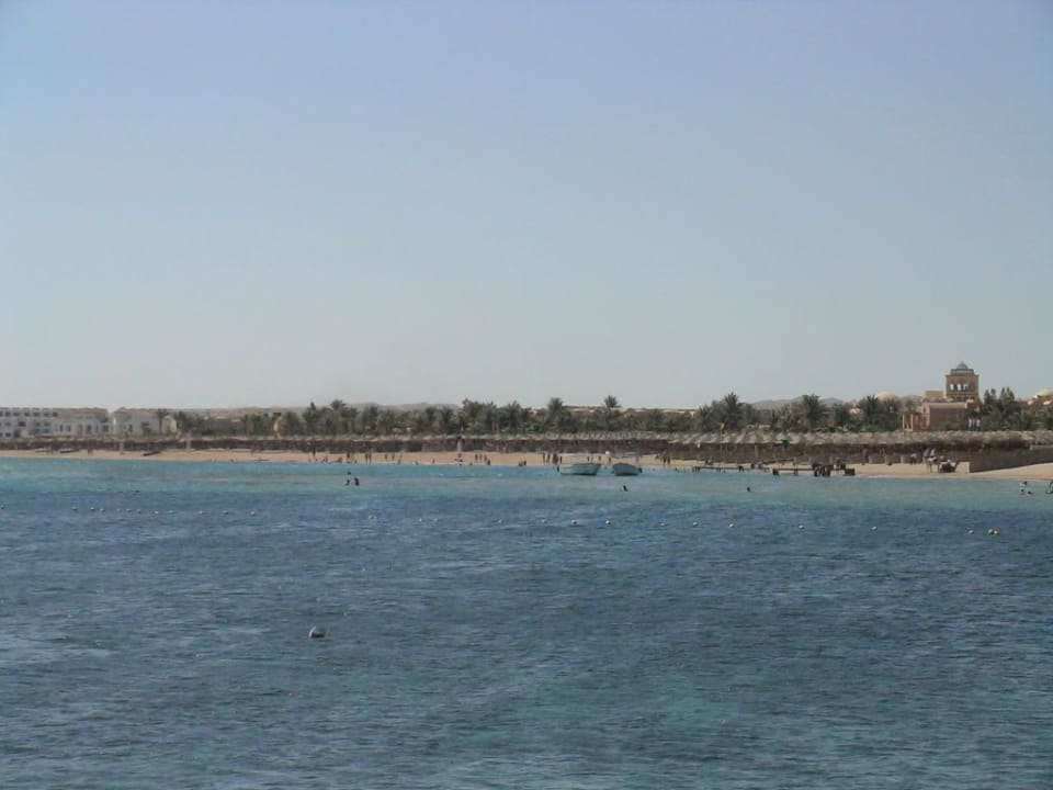 Strandbereich von Makadi Sun, Marine und Star Hotel JAZ Makadi Star & Spa