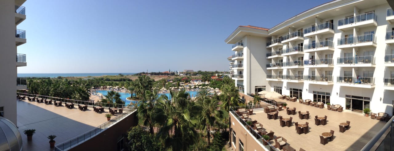 Ausblick vom Balkon Seaden Sea World Resort & Spa