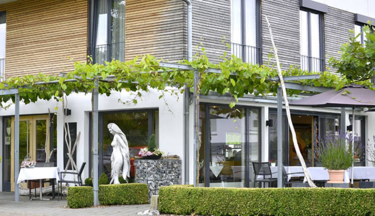 Frühstücksraum von aussen Hotel freiSicht