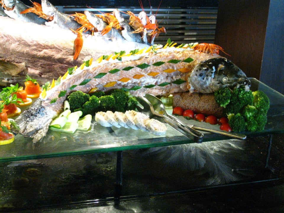 Food Display in Main Restaurant Limak Lara Deluxe Hotel & Resort