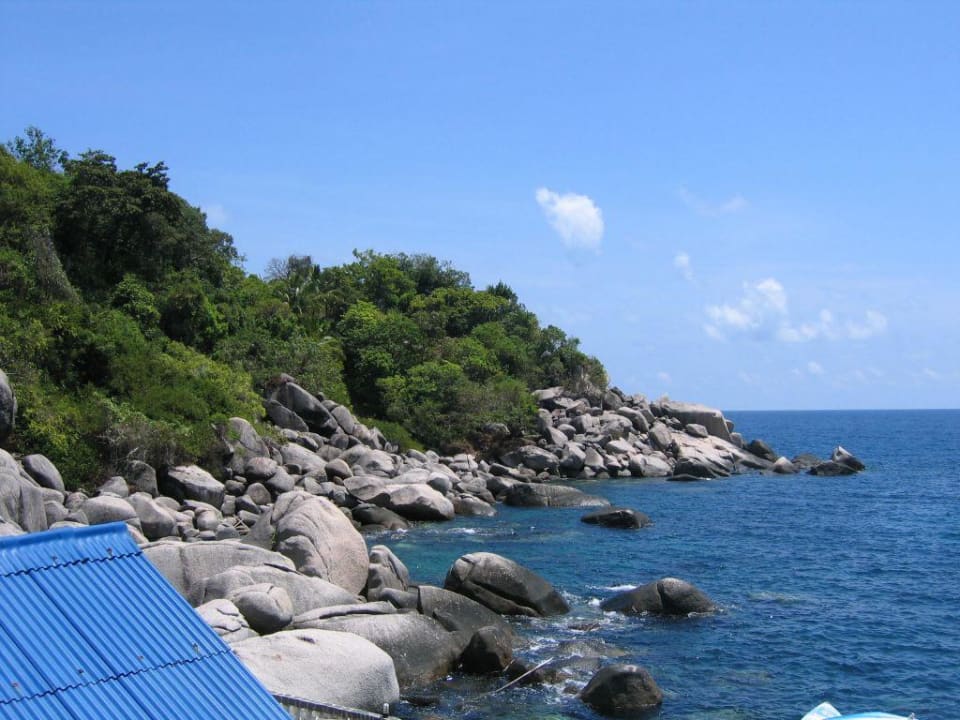 Blick vom Restaurant View Rock Resort Bungalows