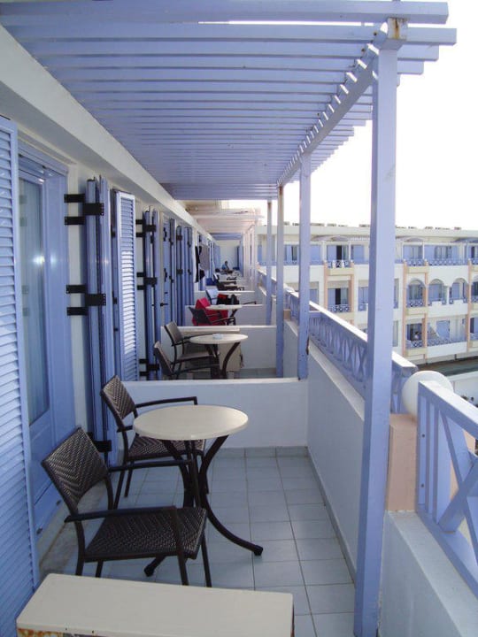 Balkon Zimmer-Nr. 308 Hotel Serita Beach
