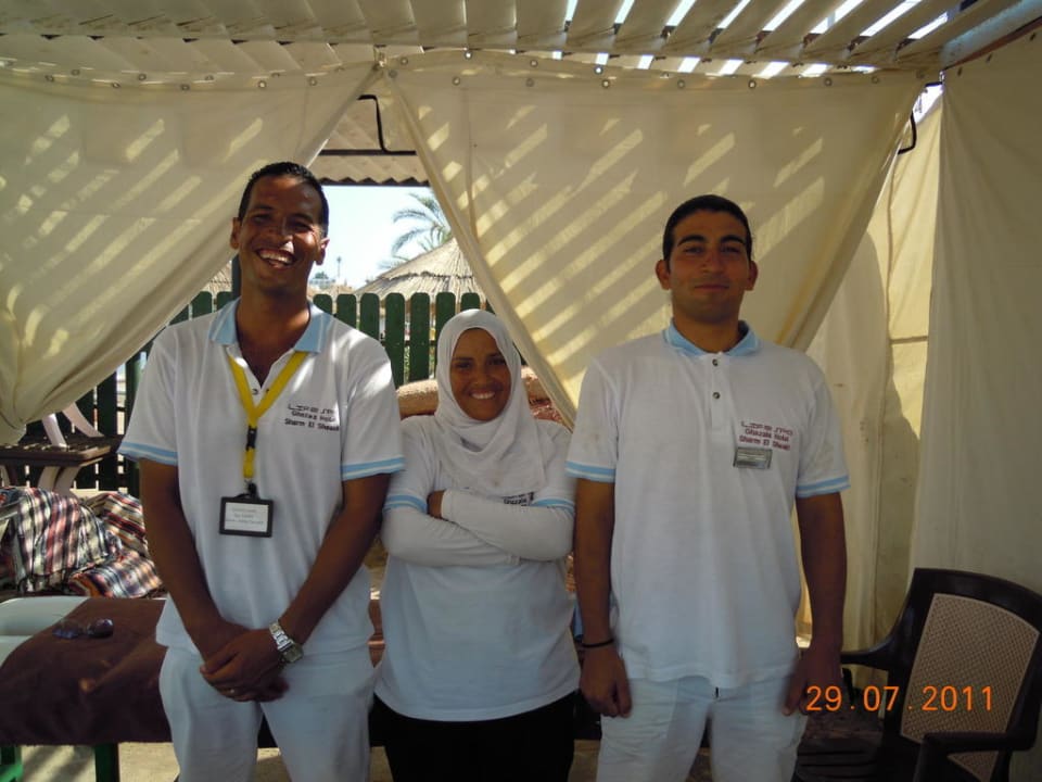 Ein Teil des Spa Teams Ghazala Gardens