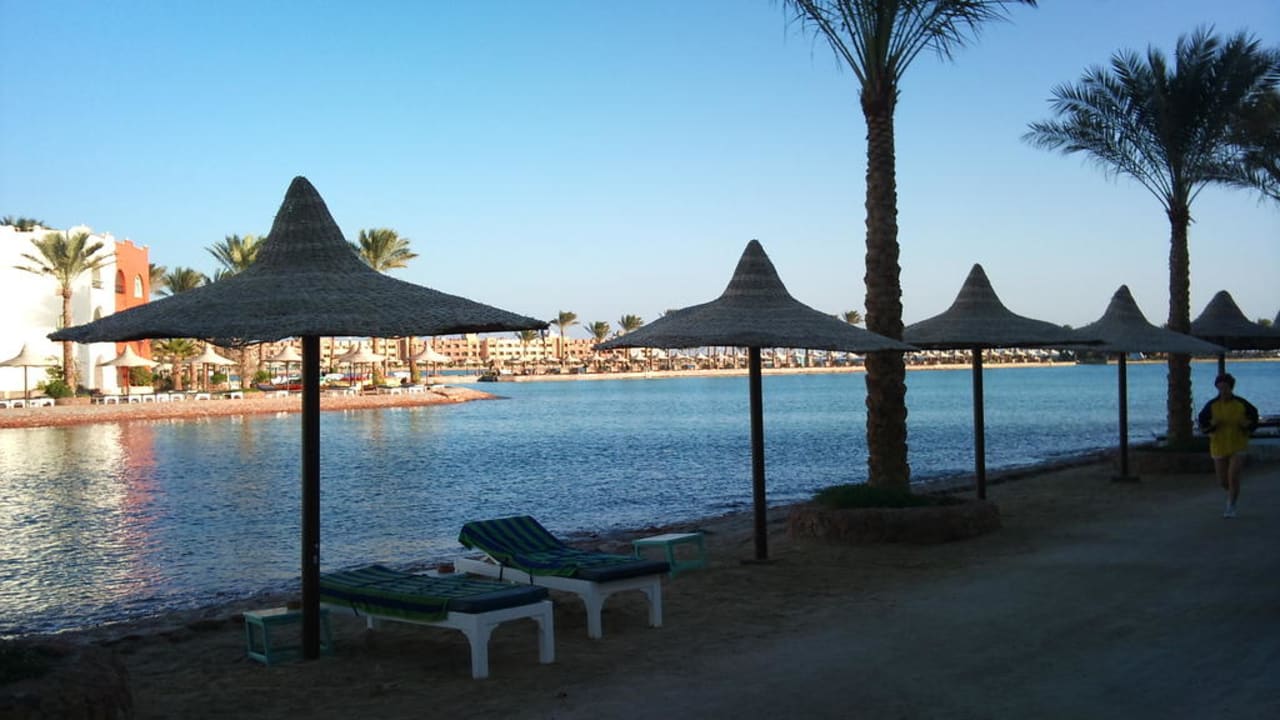 Ausblick am Morgen vom Balkon Arabia Azur Resort