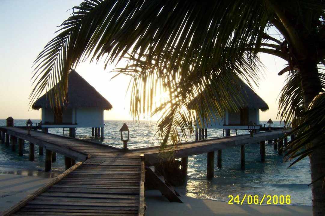 Steg zum Bungalow Gangehi Island Resort