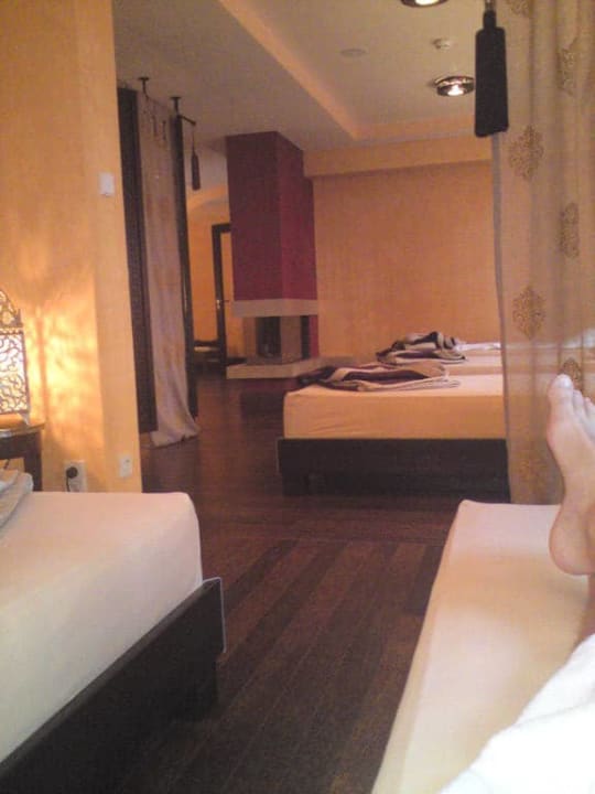 Der Ruheraum im Spa mit Wasserbetten Hotel Die Sonne Frankenberg