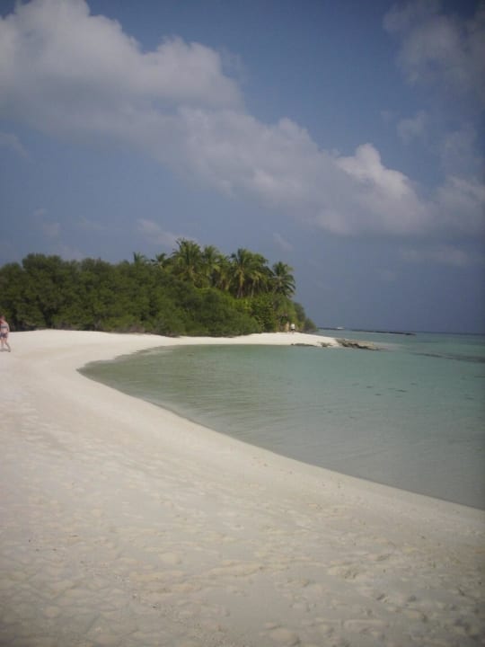 Das Ende der Insel Kuramathi Maldives