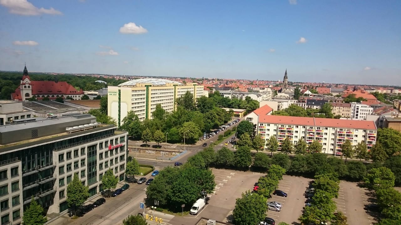 Ausblick vom Flur Richtung Zoo Hotel The Westin Leipzig