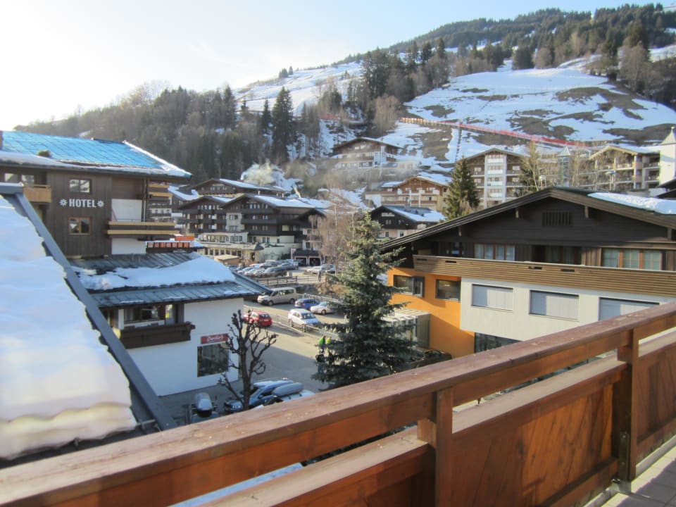 Balkon Richtung Dorfstraße Bike-Hotel Conrad