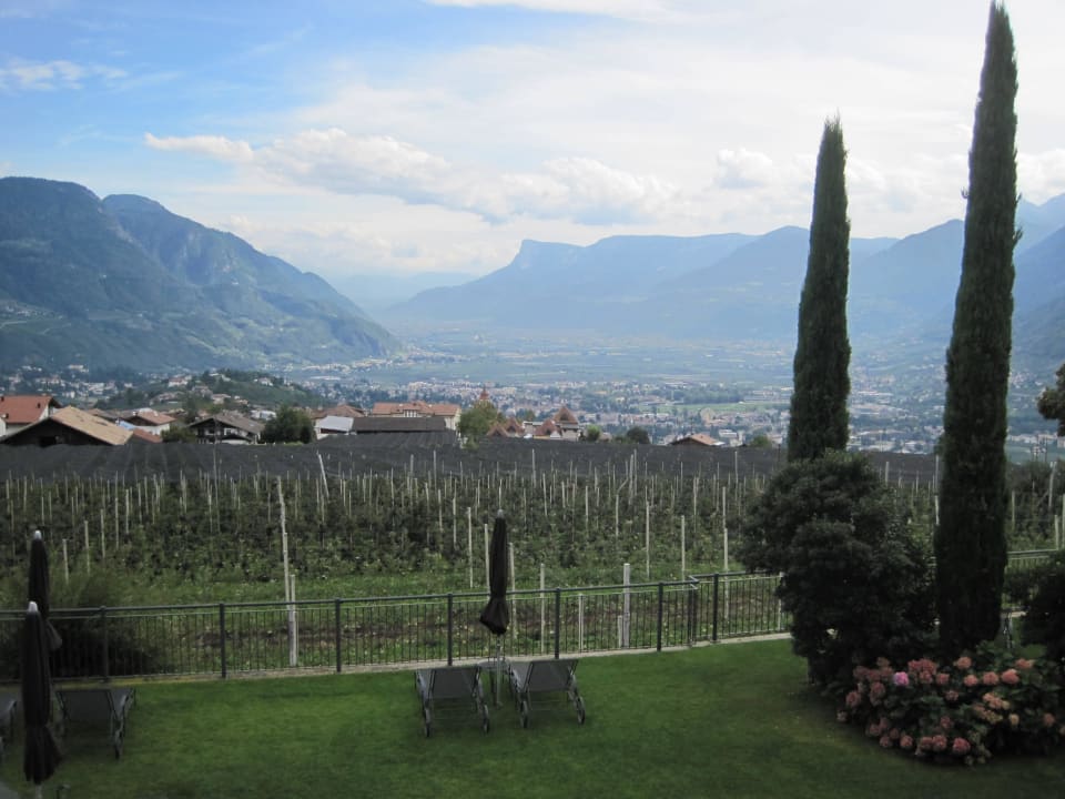Blick  von der Terrasse Hotel Patrizia