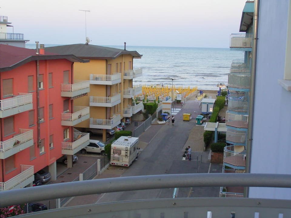 Ausblick vom Balkon aus Zimmer 301 Hotel Helios