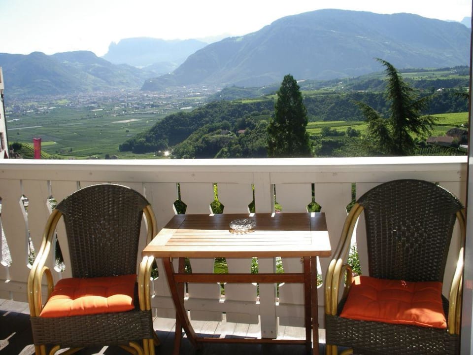 Balkon Nebengebäude mit Talblick Schloss Hotel Korb