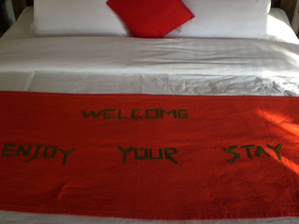 Willkommensgrüße vom Roomboy Hideaway Beach Resort & Spa