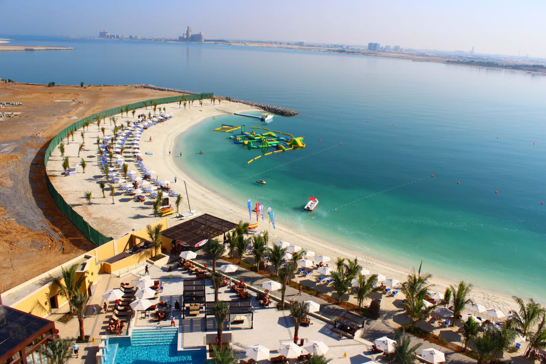Aussicht vom 9.Stock DoubleTree by Hilton Resort & Spa Marjan Island