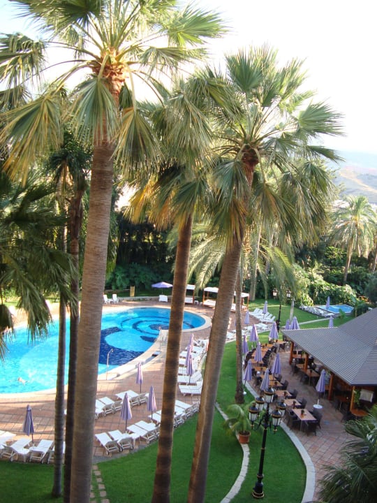 Ausblick auf Pool und Teide Hotel Botanico & The Oriental Spa Garden